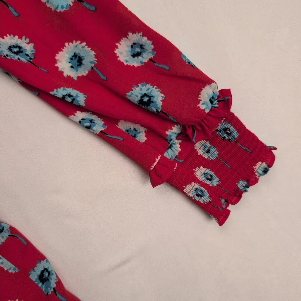 J.Crew‎ Floral Long-Sleeve Midi Dress Size 00
